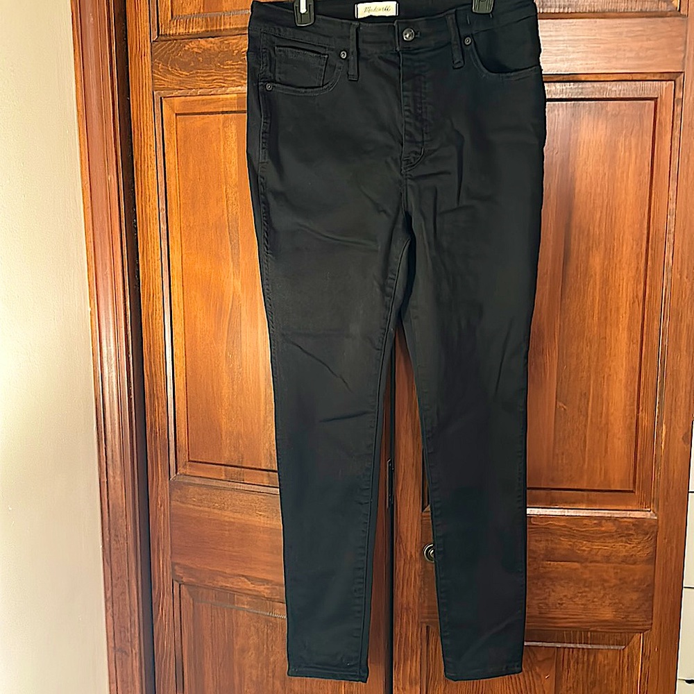 Madewell 10’ High Rise Skinny Jeans in Black size 31 regular